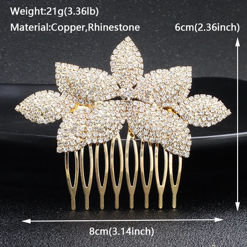 Bridal Wedding Hair Accessories Crystal Hair Combs Clips Jewelry