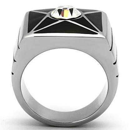 Men Stainless Steel Synthetic Crystal Rings TK1049