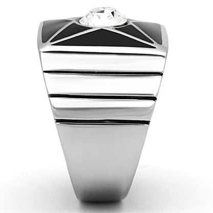 Men Stainless Steel Synthetic Crystal Rings TK1049