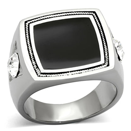 Men Stainless Steel Synthetic Crystal Rings TK1182