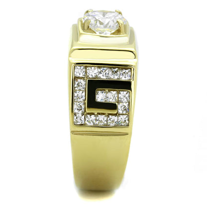 Men's Stainless Steel Cubic Zirconia Rings