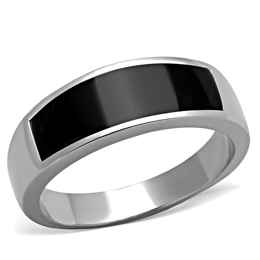 Men Stainless Steel Epoxy Rings TK2062