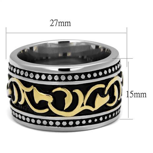 Men's Stainless Steel Epoxy Ring, Model TK2234