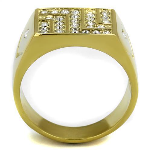 Men Stainless Steel Synthetic Crystal Rings TK2311