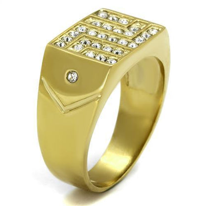 Men Stainless Steel Synthetic Crystal Rings TK2311