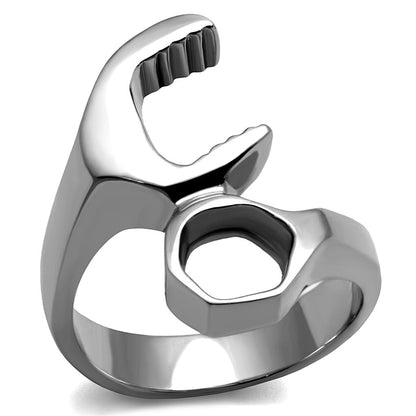 Men's Stainless Steel Ring, Model TK2396, No Stone