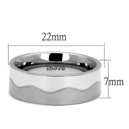 Men's Stainless Steel Ring, Model TK2918,