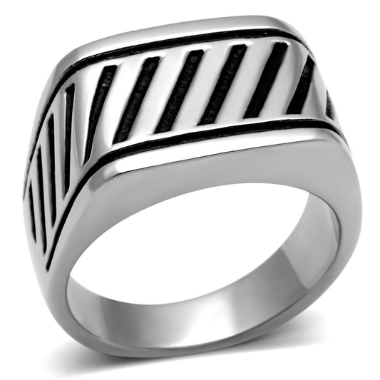 Men Stainless Steel No Stone Rings TK380