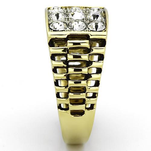 Men Stainless Steel Synthetic Crystal Rings TK796