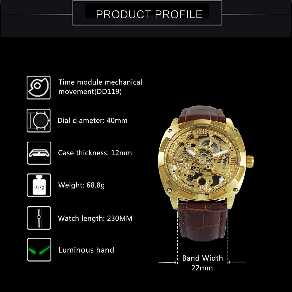 Men Watches Luxury Brand Design Automatic Watch Men Transparent