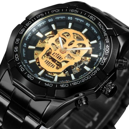 Mens watches Top Brand Luxury Automatic Mechanical Gold Watch For Men