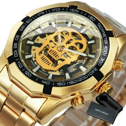 Mens watches Top Brand Luxury Automatic Mechanical Gold Watch For Men