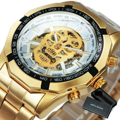 Mens watches Top Brand Luxury Automatic Mechanical Gold Watch For Men