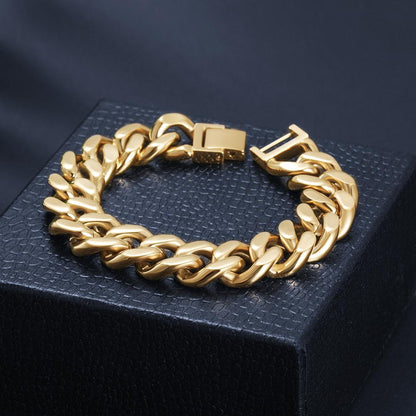 Cuban Link Chain Bracelet (7.5"/8.5")